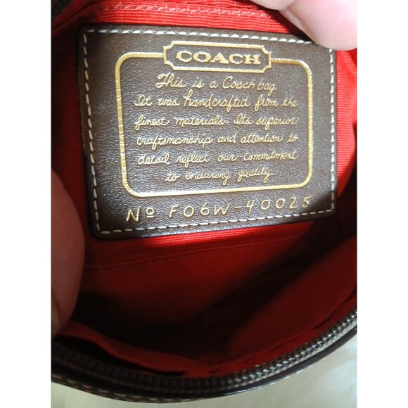 Coach Madison Maggie Hobo Shoulder Bag & Coach Coin Pouch Burnt Orange Leather - Picture 9 of 16